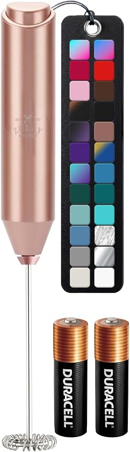 Zulay Kitchen Powerful Milk Frother AA Batteries Included – Ultra Fast Handheld by ZulayKitchen