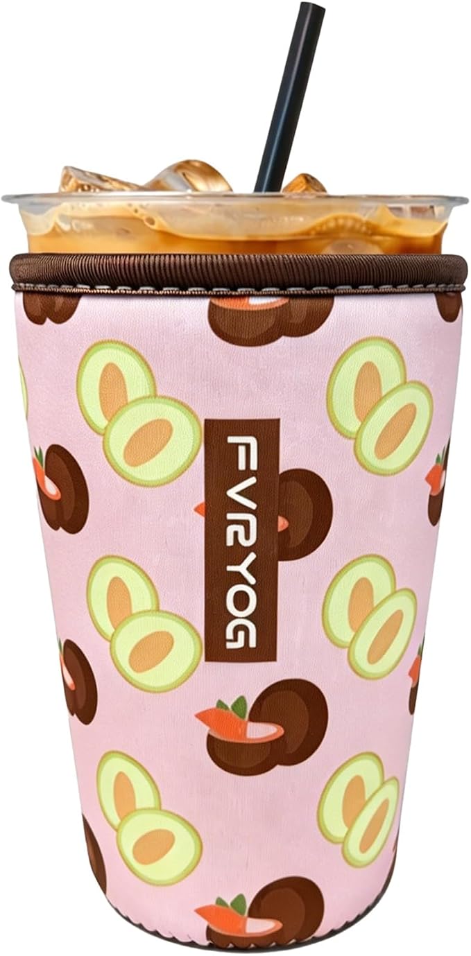 Reusable Insulated Neoprene Iced Coffee Sleeves by Fvryog