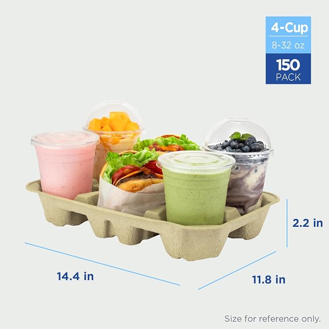 Karat [150 ct 4 Cups 8oz - 32 oz Drink Carrier - Image 3