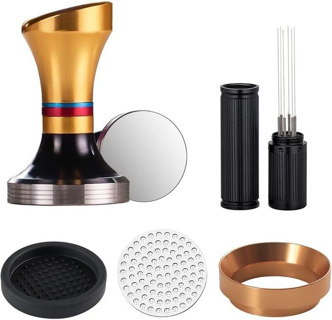 58mm Espresso Accessories Kit, 316 stainless steel Espresso Tamper, WDT Tool by Unknown