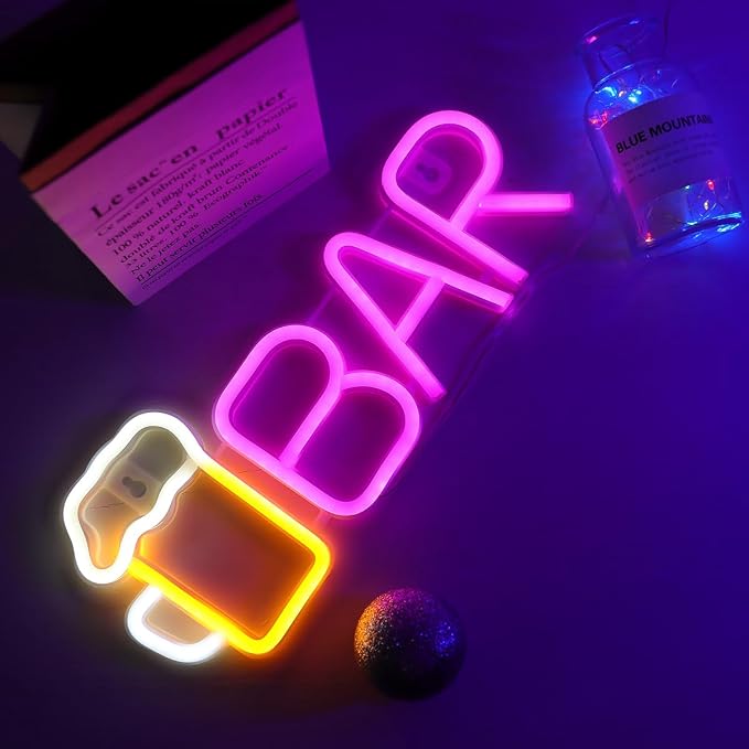 ENUOLI Neon Bar Signs, Beer LED Light - Image 2
