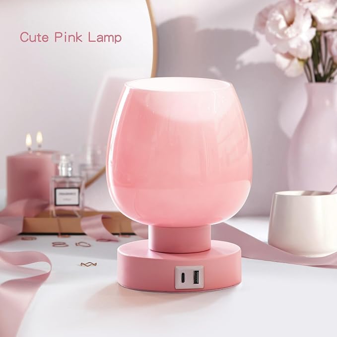 ONEWISH Pink Touch Table Lamp - Image 2
