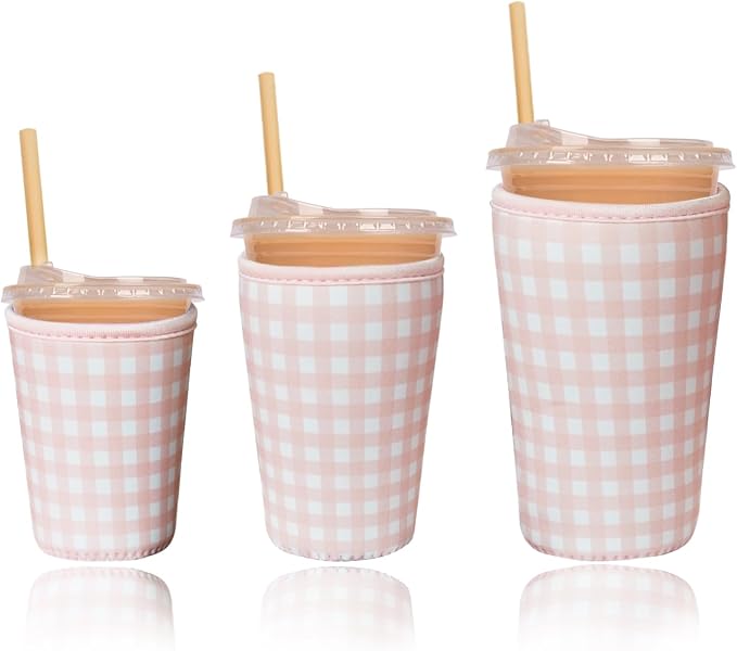 Reusable Insulated Sleeve for Iced Coffee Cup, Beverage Holder for Iced Coffee by Unknown