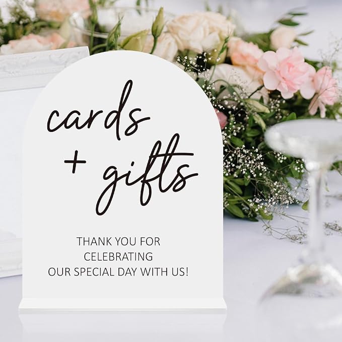 Cards and Gifts Sign, Wedding Engagement Bridal Shower Decor - Image 6