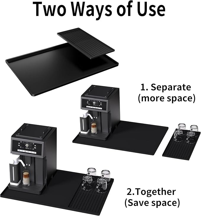 Silicone Coffee Mat Dish Drying Mat, Espresso Mat - Image 2