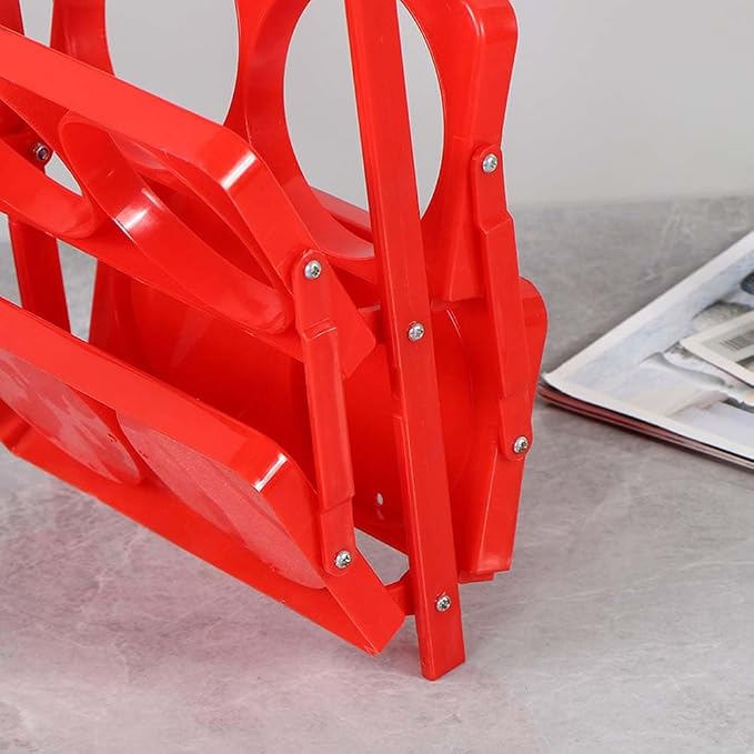 Portable Plastic Drink Carrier, Reusable Red Beer Bottle Coffee Cup Holder - Image 5