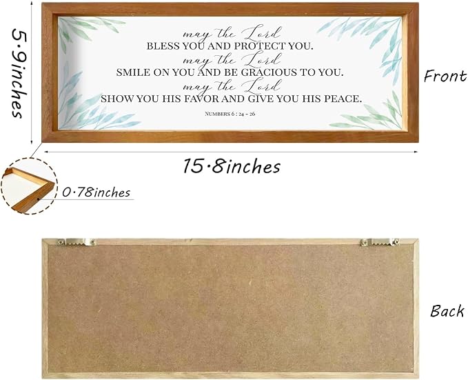 Inspirational Christian Rustic Country Motivational Bible Verse Decorative - Image 2