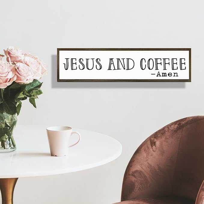 Christian Coffees Decor, Wall Decor Art, Rustic Coffee Station Decors, Coffees - Image 6