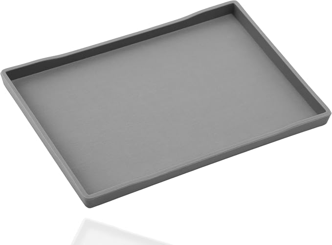 Large Gray Serving Tray for Gathering Small Items | Serving Accessory, Perfume by VCREATC-VCREATEFORCUSTOMER