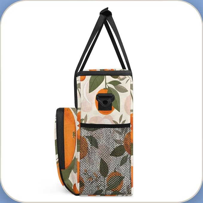 Orange Fruit Coffee Maker Travel Bag, Portable Storage Tote Bag - Image 4