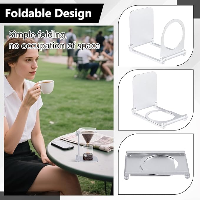FINGERINSPIRE Compact Size Portable Coffee Stand 4.88x3.27x0.67 inch - Image 3