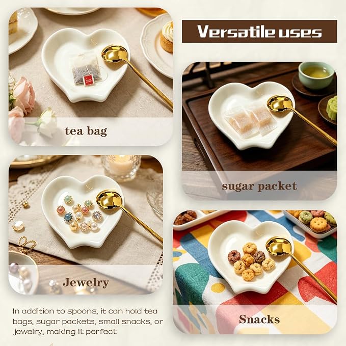 Coffee Spoon Rest White Ceramiccoffee Spoon Holder Cute Coffee Bar And Corner - Image 5