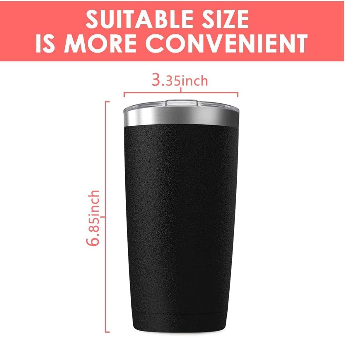12Pack 20oz Tumbler Vacuum Insulated Travel Mug with Lids, Stainless Steel Double Wall Bulk Cup for Home, Office, Outdoor Suitable for Vehicle Cup Holders