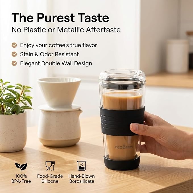 16oz Double Wall All Glass Tumbler - Image 3