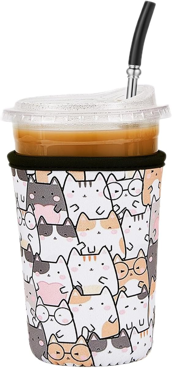 Iced Coffee Sleeve Reusable Medium 22-28oz by Cavllson
