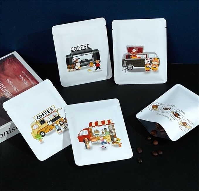 100Pcs Coffee Drip Packing Bag Open Top Pouch Package Bag - Image 3