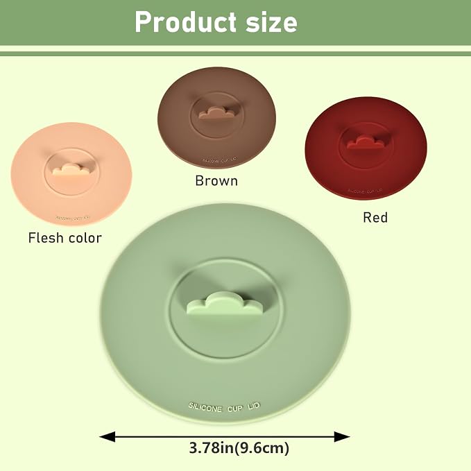 Silicone Cup Covers， Multicolored Silicone Lids - Image 2
