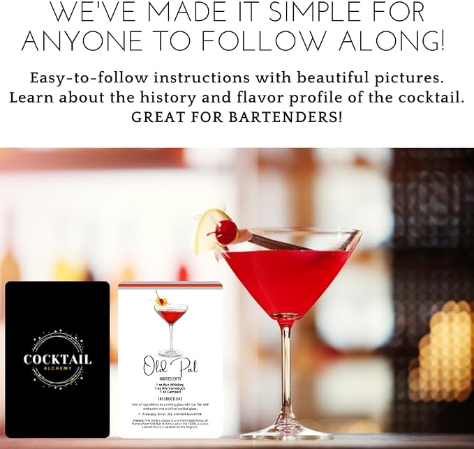 Cocktail Recipe Flash Cards Set – 100+ Bartender Cards - Image 4