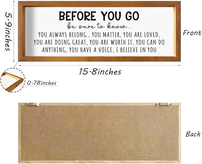 You Matter, You are Loved Wooden Picture Frame - Image 2