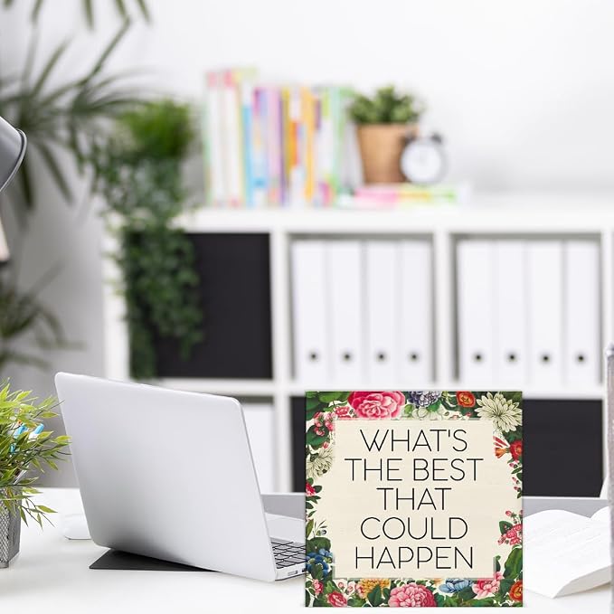 Inspirational Desk Decor Daily Reminder Positive What's the Best That Could - Image 6