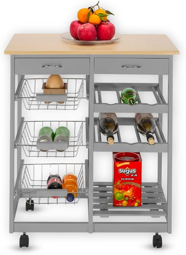 HYGRAD BUILT TO SURVIVE Kitchen Island Cart - Image 4