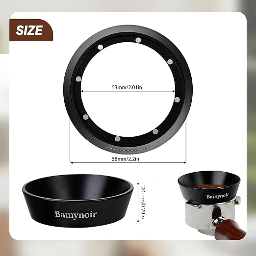Magnetic 54mm dosing Funnel Compatible - 20mm Anodized with 8 Neodymium - Image 2