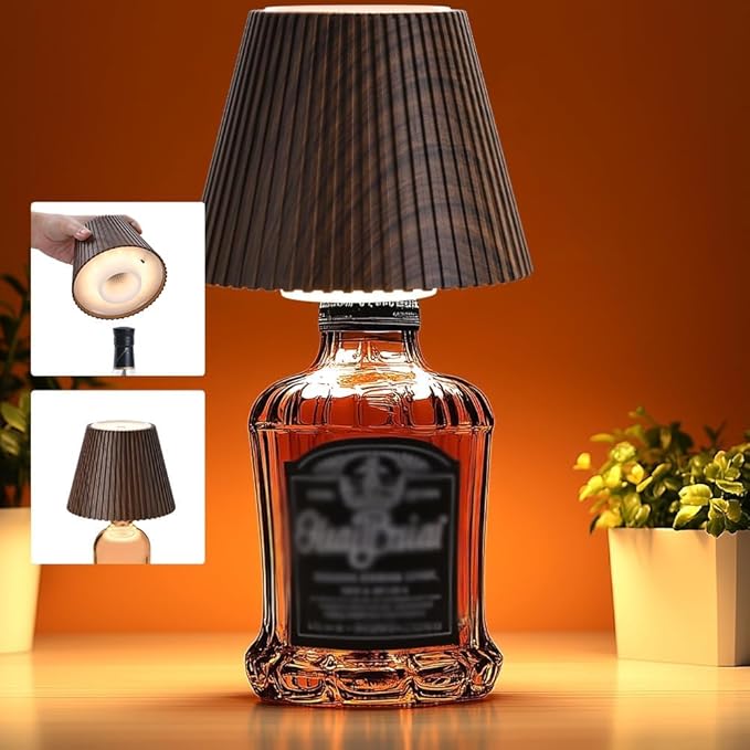 WILIT Wireless Bottle Lamp Shades, 3-Level Brightness Wine Bottle Lights by WILIT
