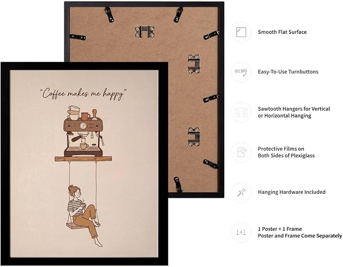 Lawrence Williams Designs Coffee Illustration Poster - Image 3