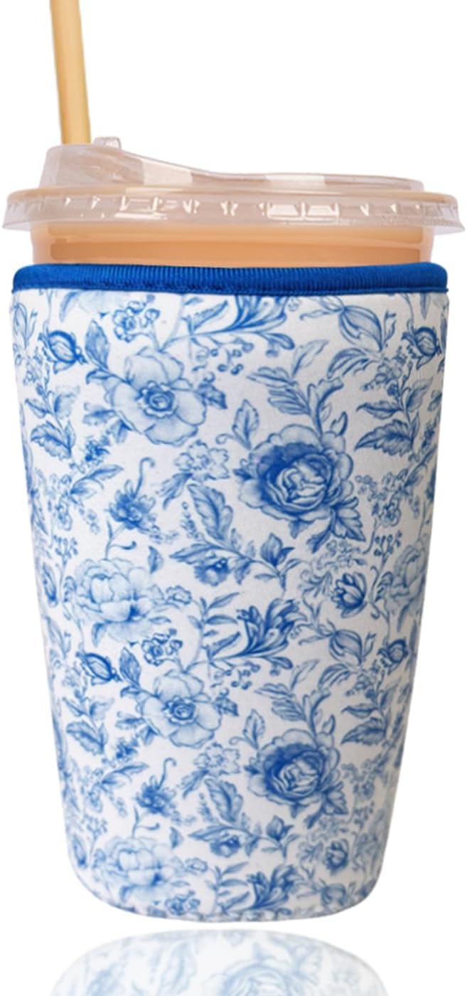 Reusable Insulated Sleeve for Iced Coffee Cup, Coffee Neoprene Sleeve for Cold by Unknown