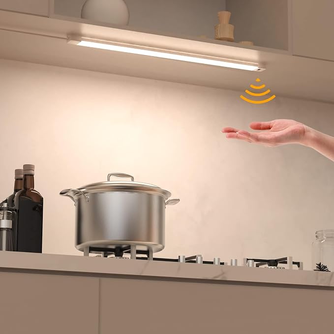 2pcs Hand Wave Under Cabinet Lights, Plug and Play, LED Lights - Image 2