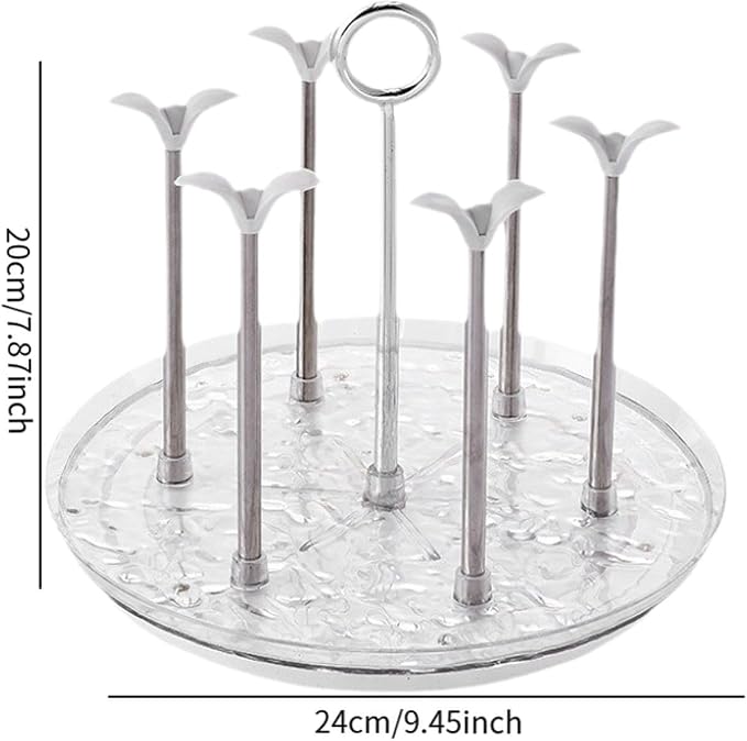 Cup Drying Rack Glass Cup Holder Rack Versatile Multifunctional Water Bottle - Image 3