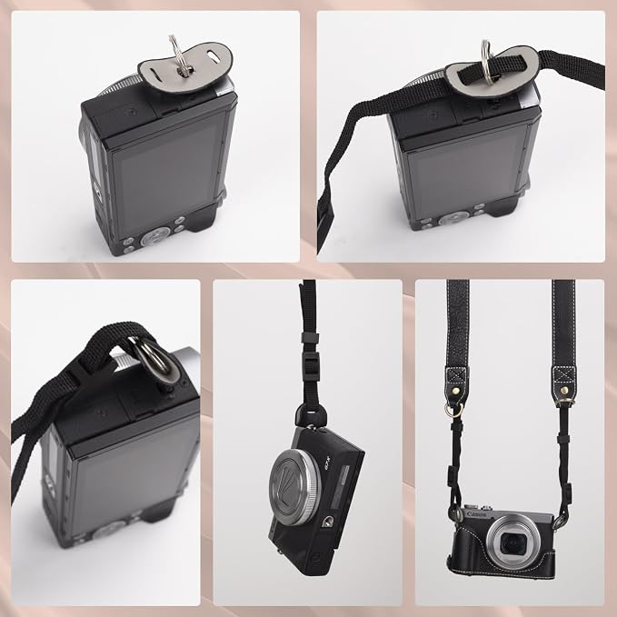 Rieibi G7 X G7X II G7X III Case, Vintage Leather Camera Case - Image 6