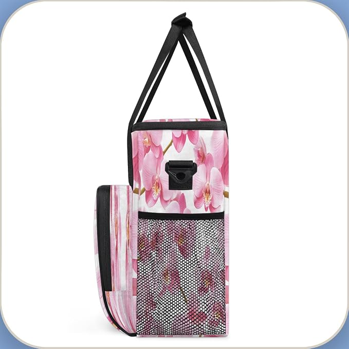 Pink Floral Coffee Machine Bag Compatible - Image 4
