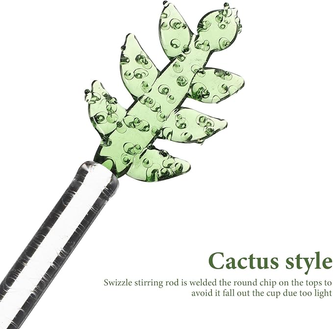COHEALI Glass Cocktail Stirring Stick Long Handle Reusable Drink Stirrer Bar - Image 4