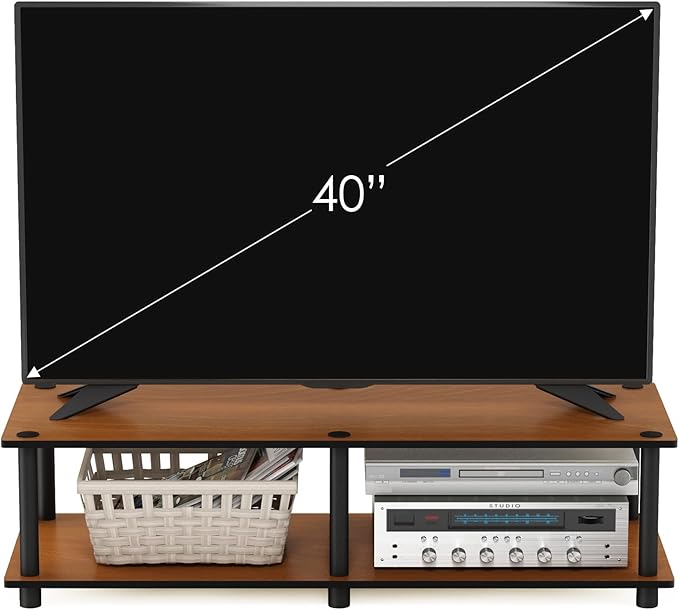 Furinno JUST TV Stand, 2-Tier Wide Entertainment Center - Image 6