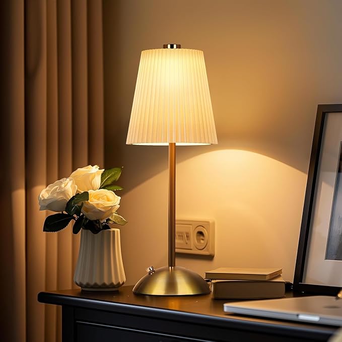 FRIDEKO HOME Rechargeable Table Lamp Gold - Image 9