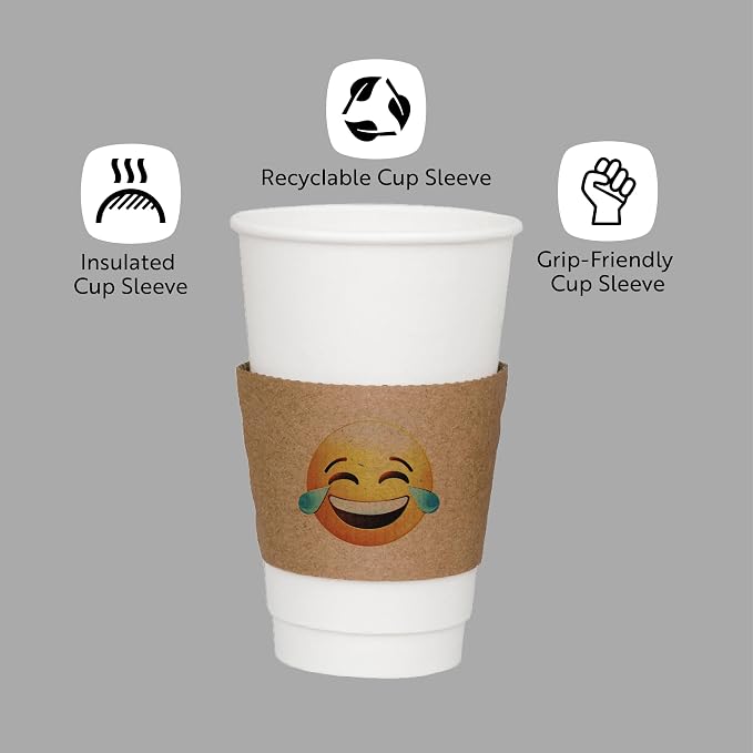 Restaurantware SLEEVES ONLY: Restpresso 5.1 x 2.8 Inch Coffee Cup Sleeves 50 - Image 4