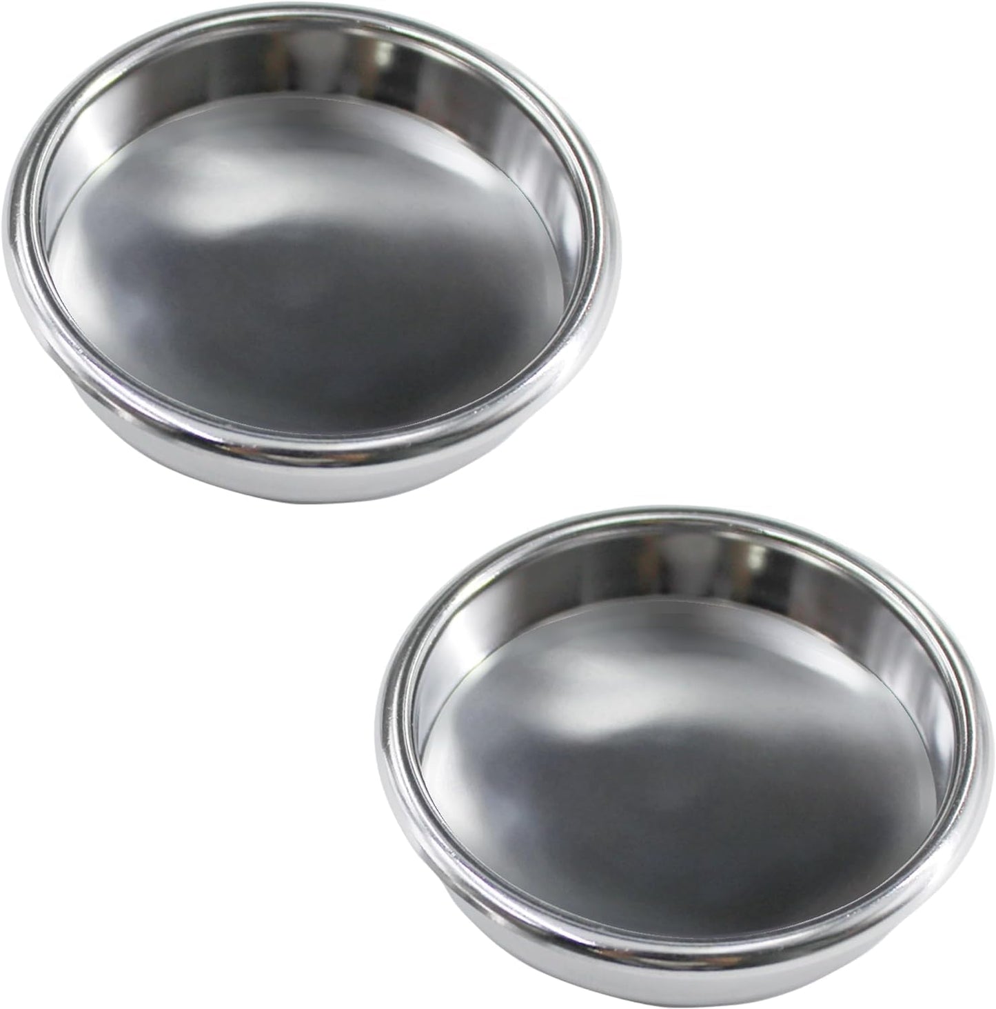 58mm Backflush Inser, Backflush Filter Espresso, Stainless Steel Back Flush Blind Filter Basket Fits for Breville Gaggia Classic and other Espresso Machines Espresso Cleaning Disc (2-Piece Set)