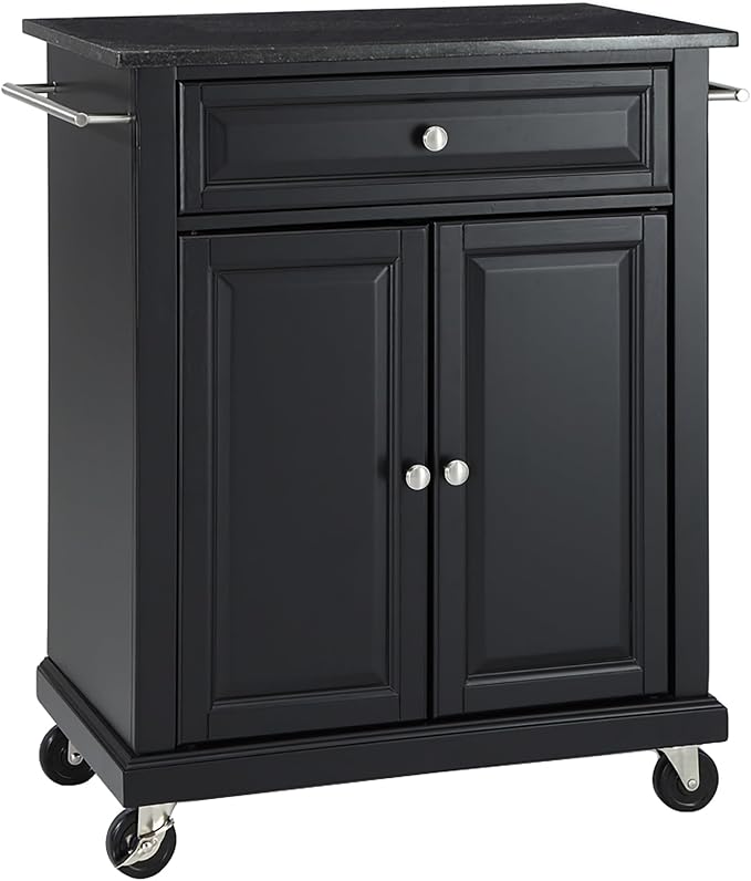 Crosley Furniture Compact Granite Top Small Rolling Cart by CrosleyFurniture