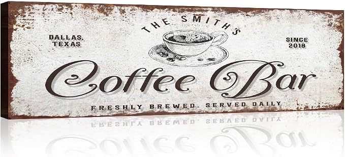 Tailored Canvases Custom Coffee Bar Sign - Image 3