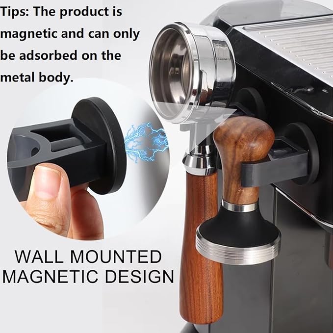 OULIGET Wall Mounted Magnetic Hand Tamper Holder, Portafilter Organizer Fit - Image 3