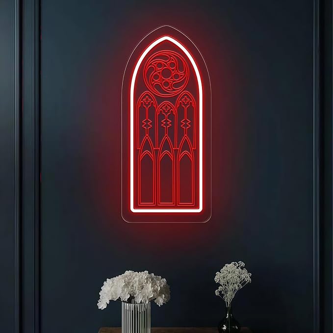 Gothic Cathedral Window Neon Sign - Image 7