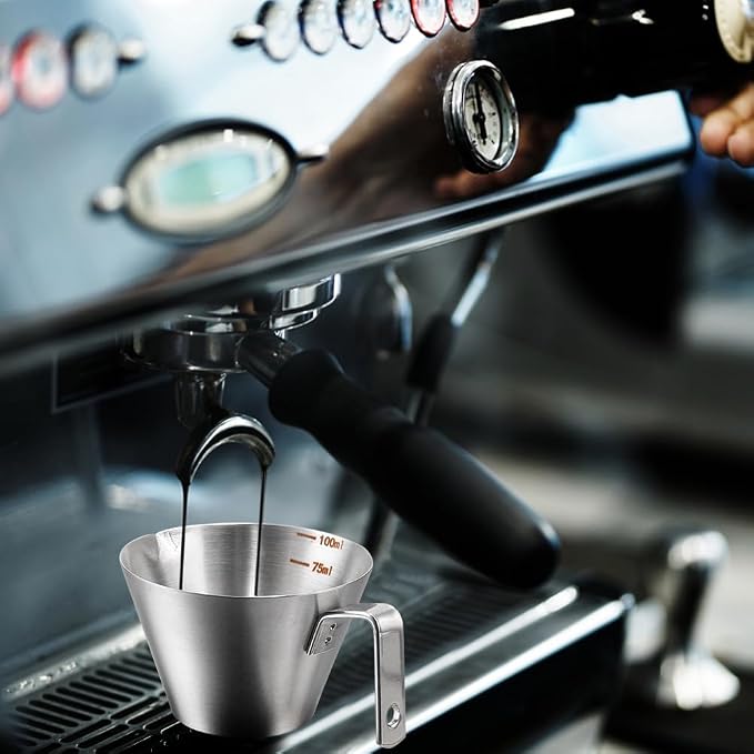 Espresso Shot Cups, Measuring Cup Dishwasher Safe 2 Pack Stainless Steel - Image 6