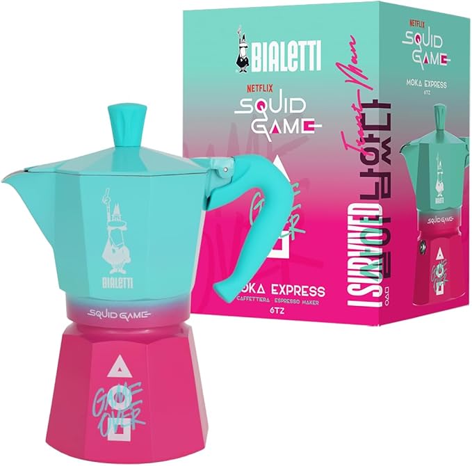 Bialetti Moka Express Squid Game©: Iconic Stovetop Espresso Maker, Moka Pot by Bialetti