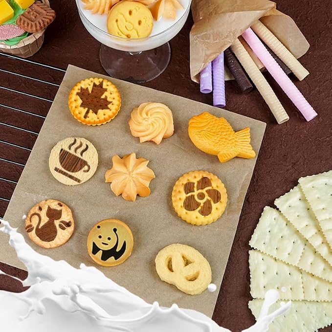 41 Coffee Stencils+2 Mesh Powder Shakers, Cake Baking Templates Coffee - Image 7