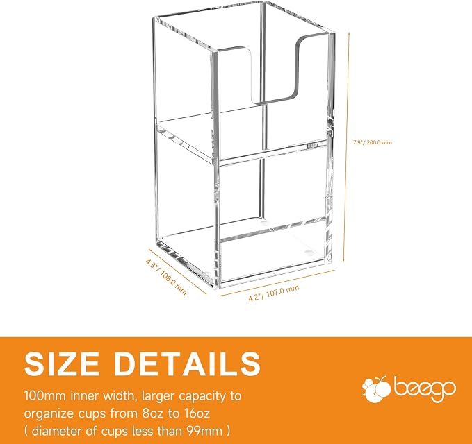 Beego 2-Compartment Cup Holder for Countertop - Image 9