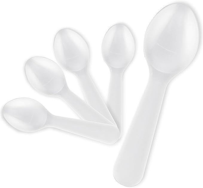 Stock Your Home 1000 Count 3-Inch Plastic Mini Taster Spoons by StockYourHome
