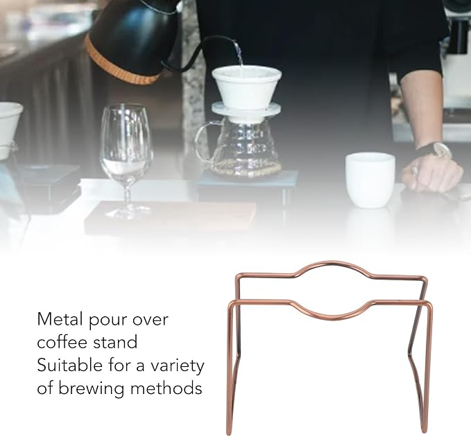 Coffee Dripper Stand, Pour Over Coffee Dripper Stand, Iron Filter Holder Rack - Image 3