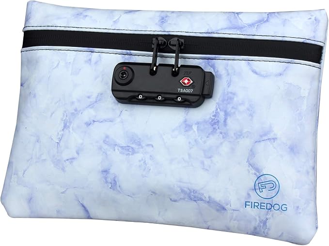 FIREDOG Smell Proof Bag with Combination Lock, 6x9 Odor Proof Pouch Case by FIREDOG