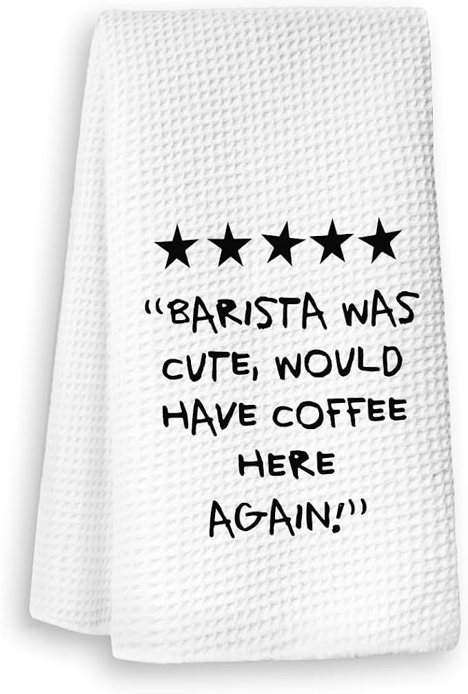 Coffee Bar Decor, Funny Coffee Kitchen Hand Towels, Dish Towels, 16x24 Inches by Unknown